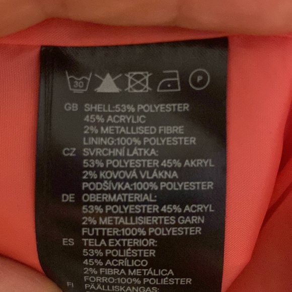 H&M metallic jacket. Rarely worn. Almost new. Size 12. - Picture 4 of 4